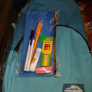 Trailmaker Blue Backpack with School Supplies